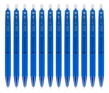 Caja 12 Boligrafos Pilot Plumas Bp1 Rt Retractil Punto Fino Color De La Tinta Color Color Del Exterior Azul - Marchante MX