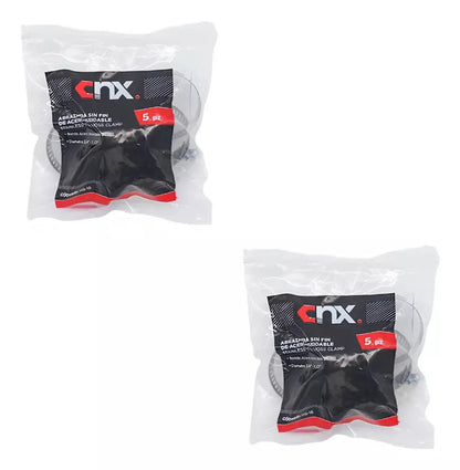 10 Piezas Abrazadera Sin Fin Cnx Acero 1 1/2'' - 2 1/4'' - CNX - empaque