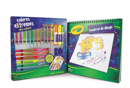 Set 27 Crayolas Twisteables Crayola Plumones Cuaderno - Crayola