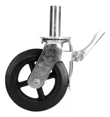 Pack 4 Rodajas/ruedas Hule Surtek Freno 8 Pulgadas Andamio - Lock