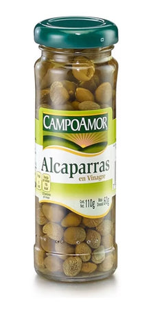 Alcaparras En Vinagre Campoamor Tarro 110g Gourmet
