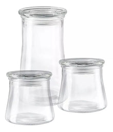 Set De 3 Frascos Especieros Vidrio Con Tapa Organizador