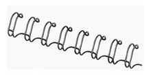 Anilla Fellowes Metálico Encuadernar 25 Pz Negro 100 Hojas