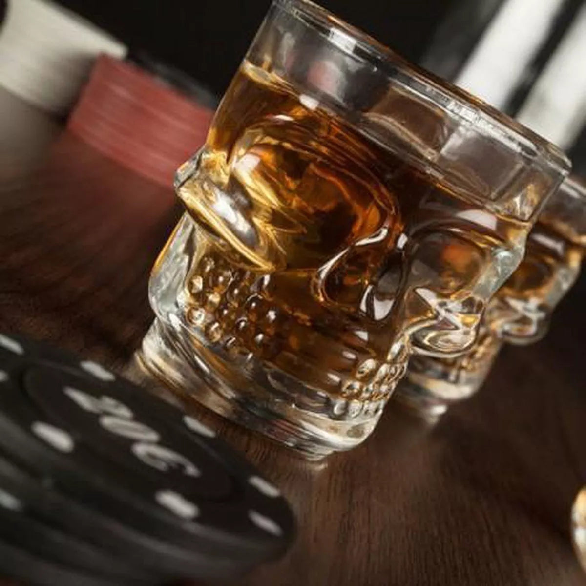 6 Pack Vaso Tequilero Shot Calavera Craneo Vidrio Escoge Mod