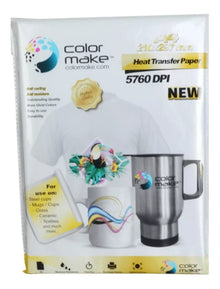 500 Hojas Papel Transfer Sublimar 100g Paquete Color Make