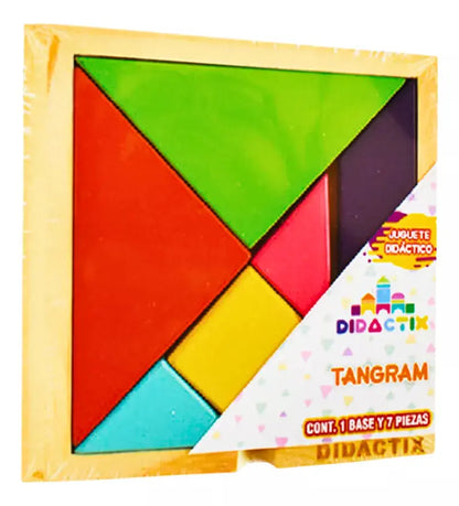 Tangram Dix Madera Chico Didactico Escolar Infantil - Dietrix