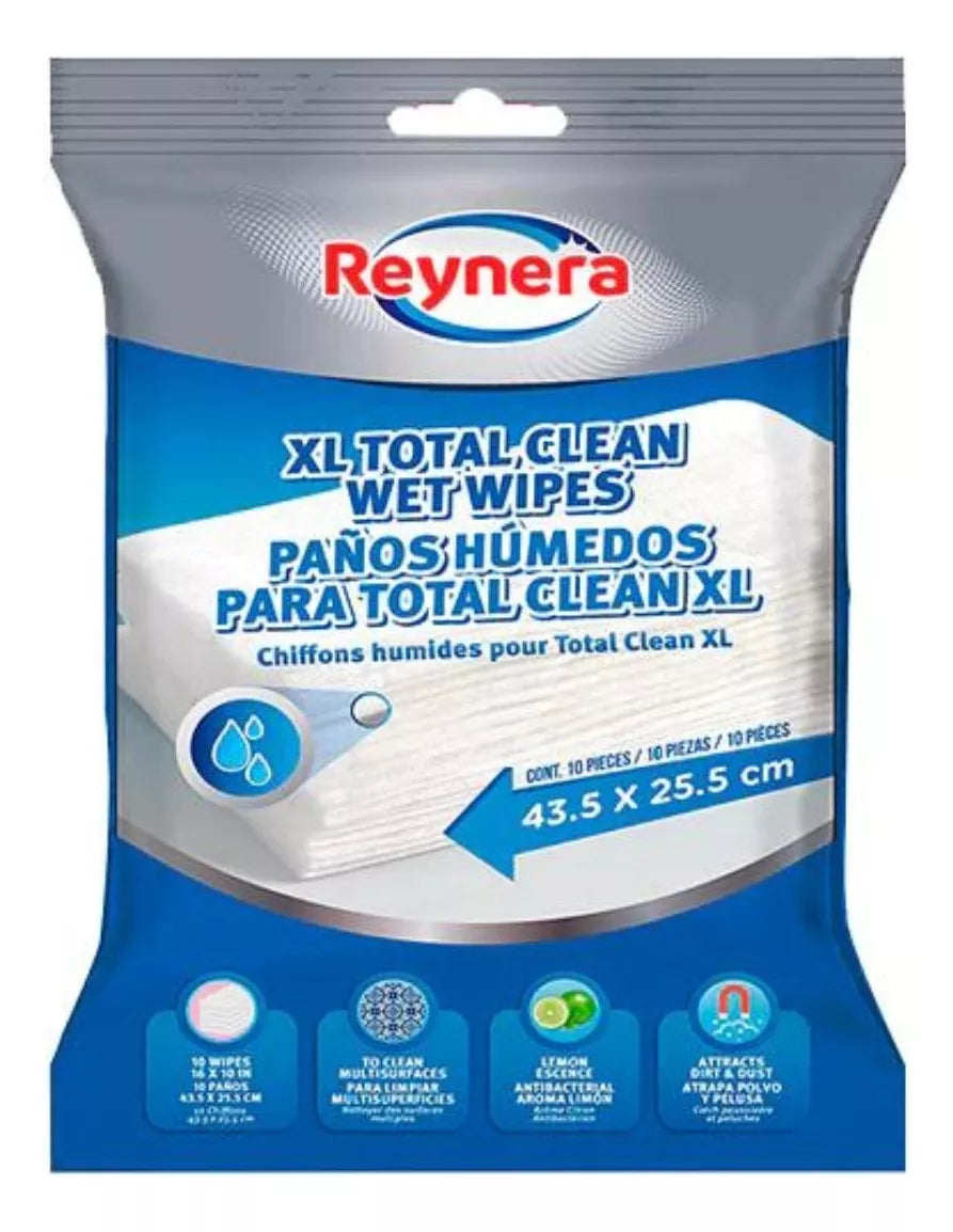 Repuesto Toallas Humedas Antibacteriales Total Clean Reynera