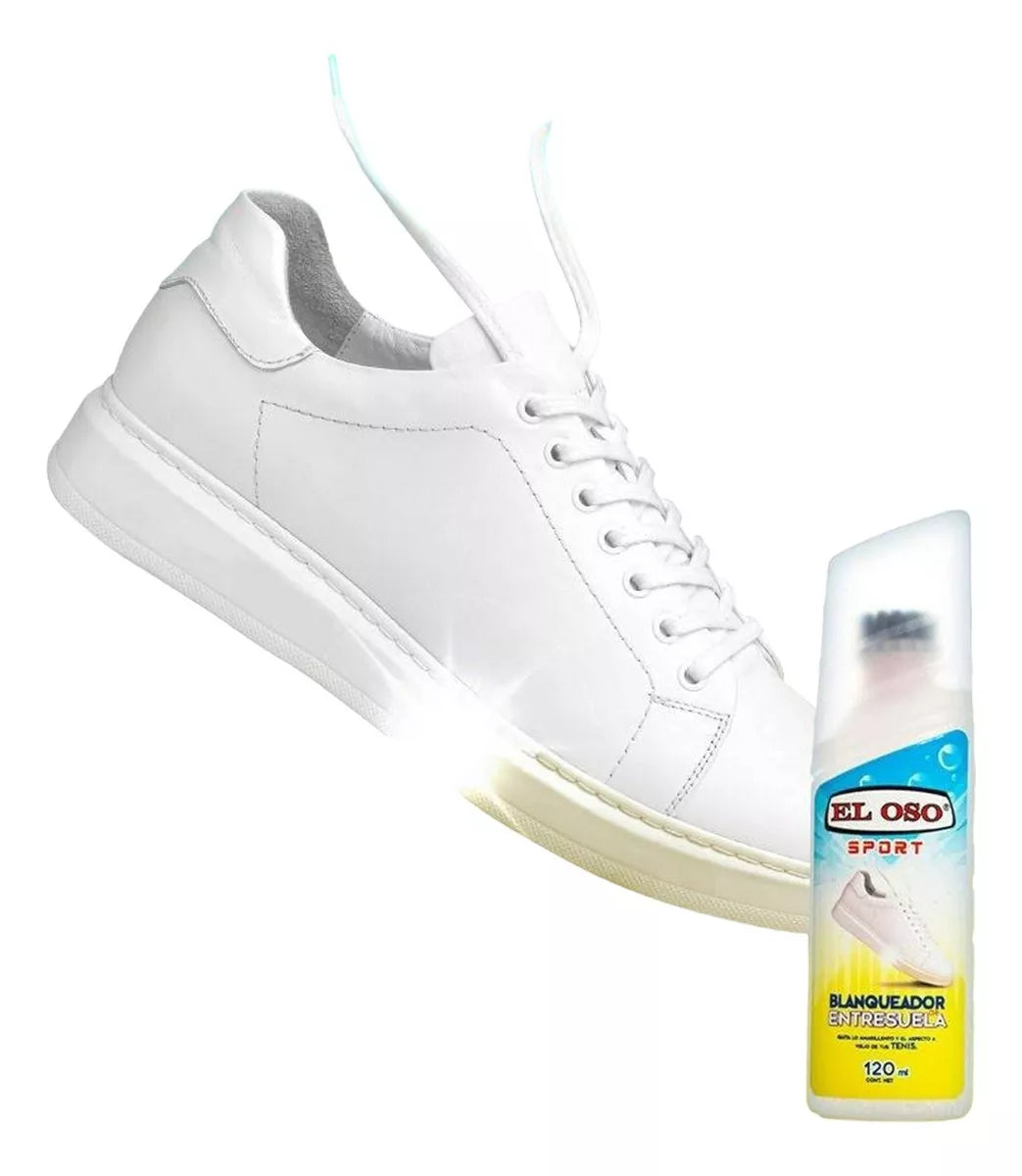 Blanqueador Limpiador Suelas Tenis Calzado El Oso 120ml