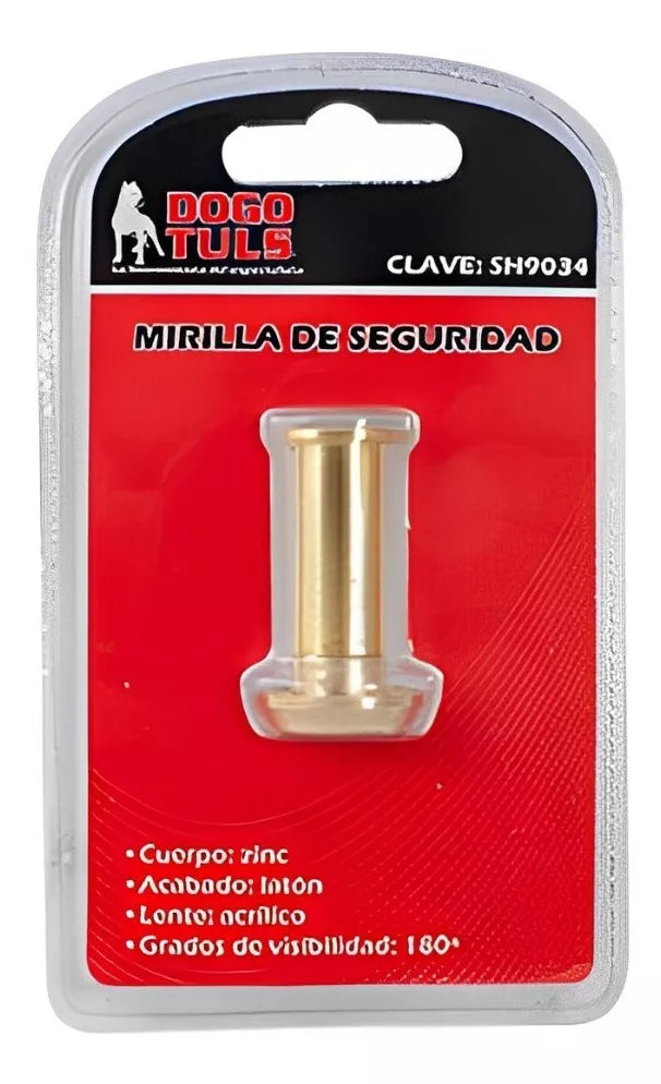 Mirilla Puerta Zinc Laton Dogotuls Visor 180 Grados - Marchante MX