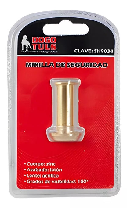 Mirilla Puerta Zinc Laton Dogotuls Visor 180 Grados - Marchante MX
