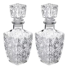 Set 2 Licoreras Vidrio Cristal Diamante Vidrio Resistente 1L