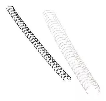 25 Arillos Metálicos Encuadernación 3/8 80 Hojas Fellowes