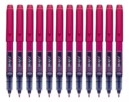 Caja 12 Marcadores Bravo Pilot Tinta Liquida Punto Fino