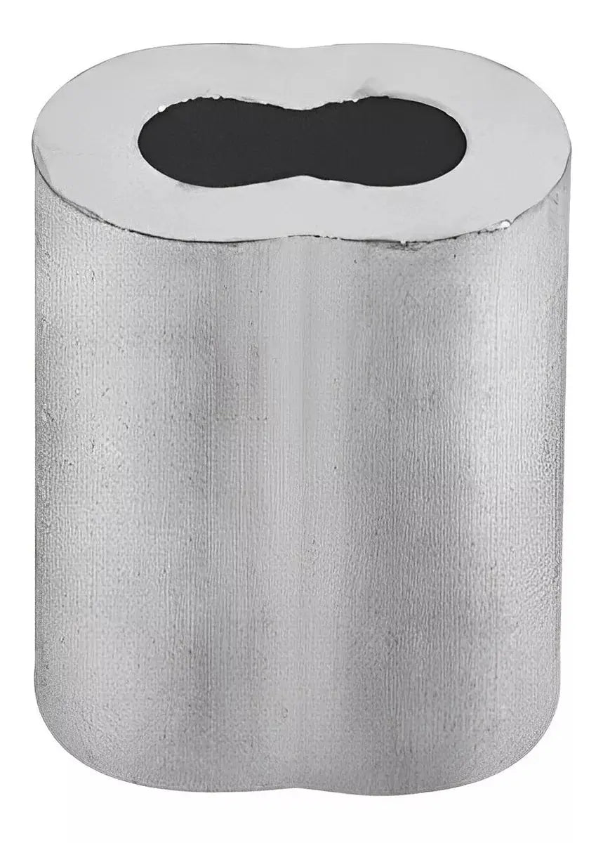 Set 100 pz Casquillo Doble Aluminio 3/32 Dogotuls - Dogotuls - vista lateral