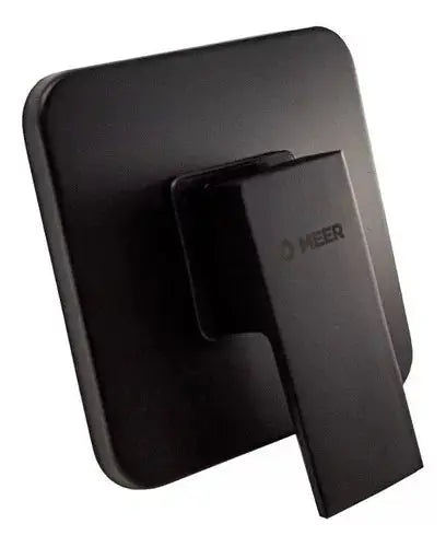 Mezcladora Monomando Cuadrada Meer Regadera Negro Mate Laton - CNX - vista trasera