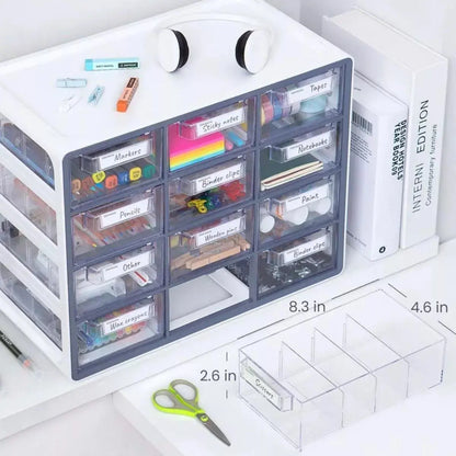 Gabinete Organizador Oficina Escritorio 12 Cajones Arteza - Coveme - vista trasera