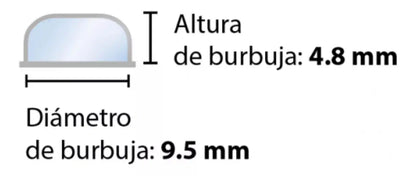 Rollo Poliburbuja 3/16 Natural Chica Burbutek 1.22x123m - Marchante MX