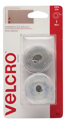 Velcro® Cinta Sujetadora con Adhesivo 90 x 1.9 cm, color Blanco