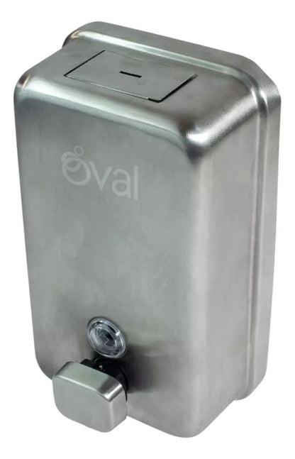 Jabonera Oval Acero Inoxidable Satinado 1 Litro Industrial