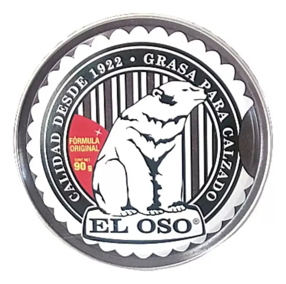 Grasa Calzado El Oso Color Café Oscuro 90 G Limpieza Zapatos - El oso