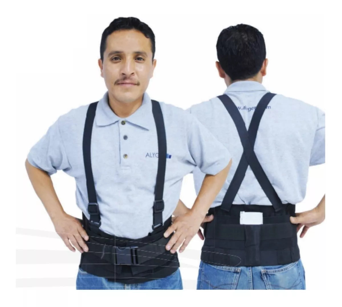 Faja Seguridad Lumbar Tirantes Elasticos Ajustables Alyger