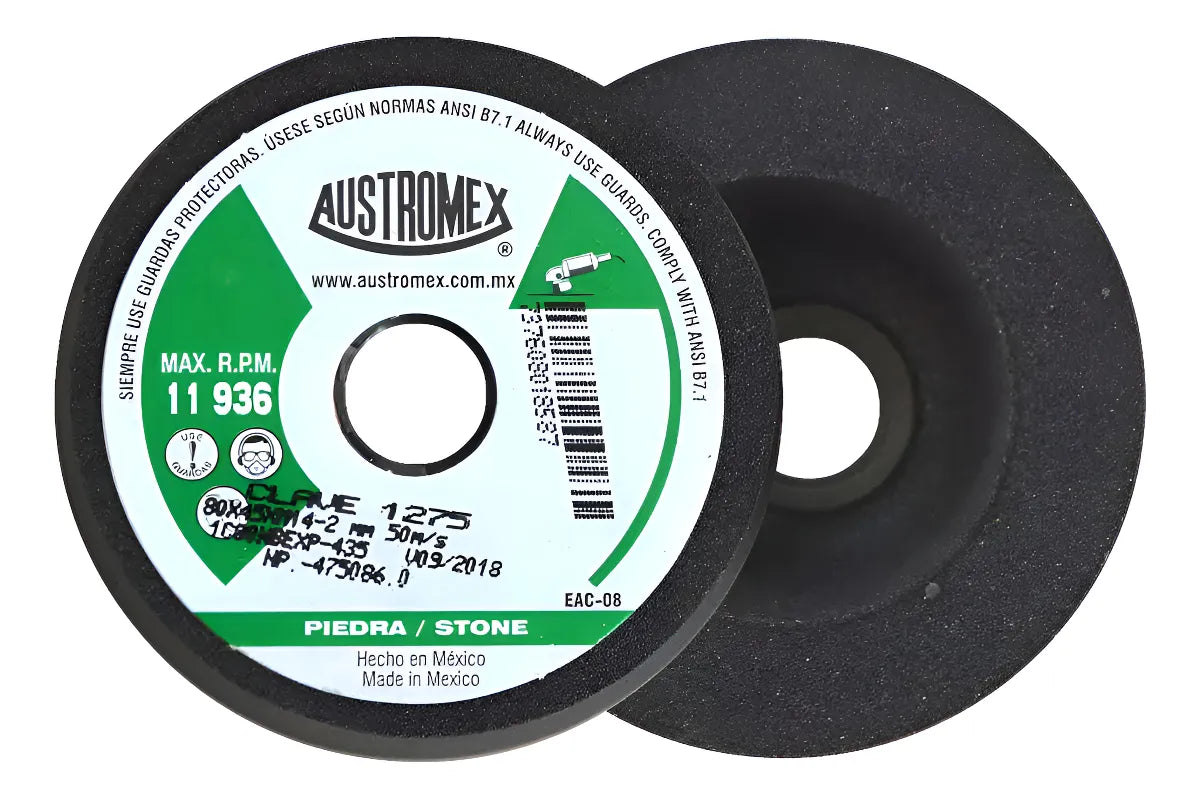 Copa Abrasiva Austromex Desbaste Grano 80 Carburo Silicio