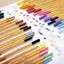 10 Rotuladores Stabilo Point 88 Colores Punto Fino 0.4 Mm