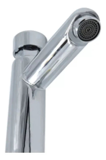 Llave Monomando Temporizador Cnx 16cm Color Plateado - CNX - vista lateral