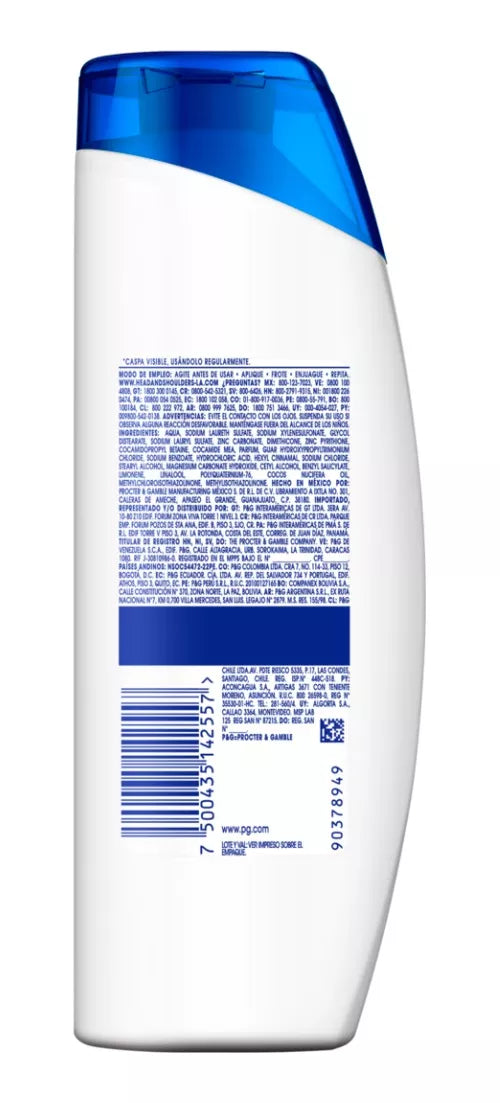 Shampoo Head & Shoulders Aceite De Coco En Botella De 375ml