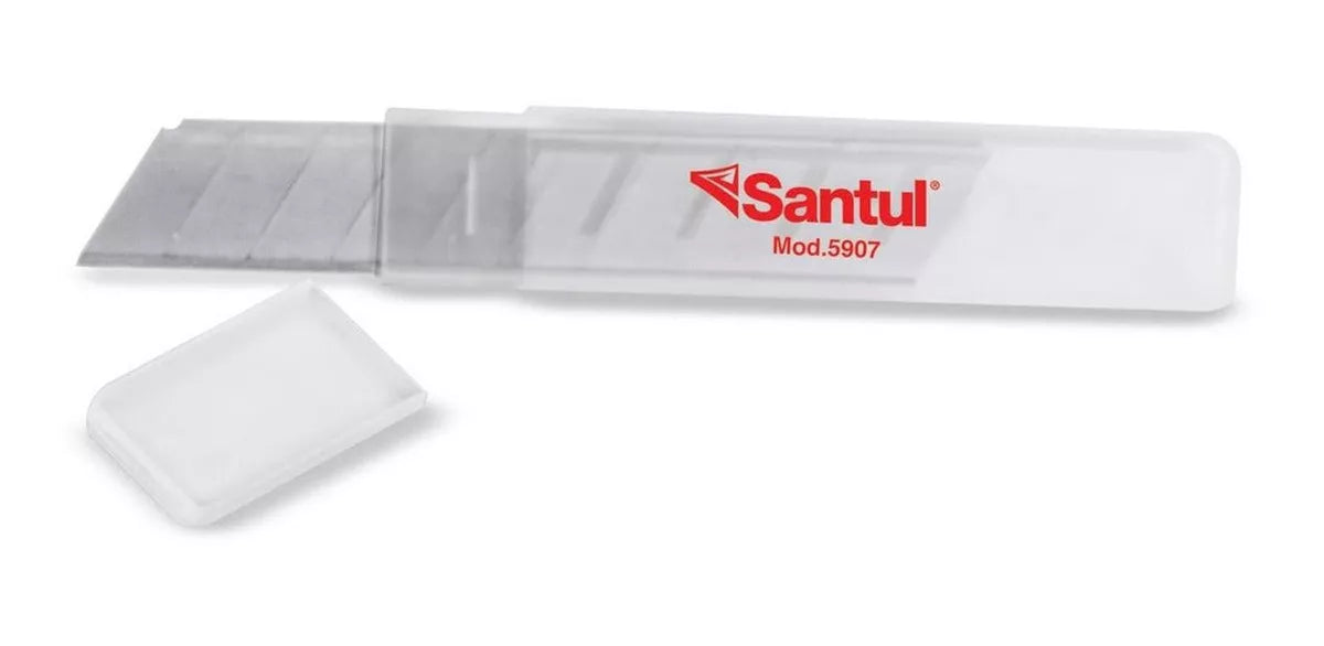 Navajas Repuesto Cutter 18mm Santul Estuche Plastico