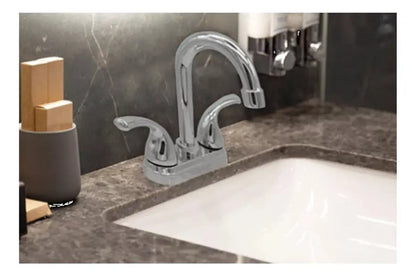 Mezcladora Lavabo Meer 1/4 Vuelta Acero Inoxidable Plateada - CNX