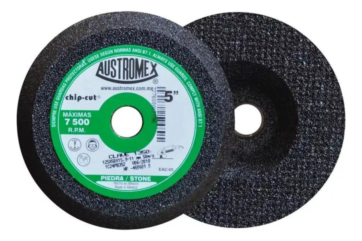 Copa Abrasiva Desbaste 1350 Austromex Grano 24 5'' Piedra - Marchante MX