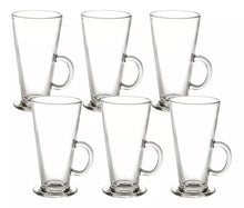 Set De 6 Tazas Para Café Te Conica 280ml Vidrio Capuccino