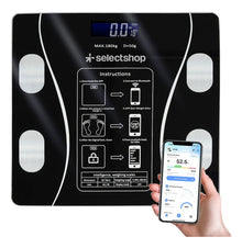 Báscula Digital Con Mediciones Y Bluetooth Adir