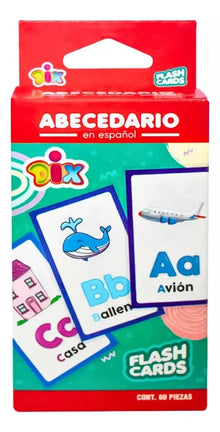 Flash Cards Abecedario Español Dix Escolar Didactico 60 Pz - Dix - vista lateral