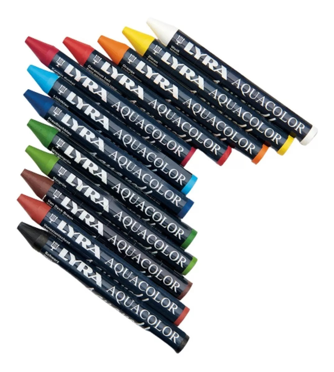 Crayones Acuarelables Lyra Aquacolor Cera Set 12 Piezas