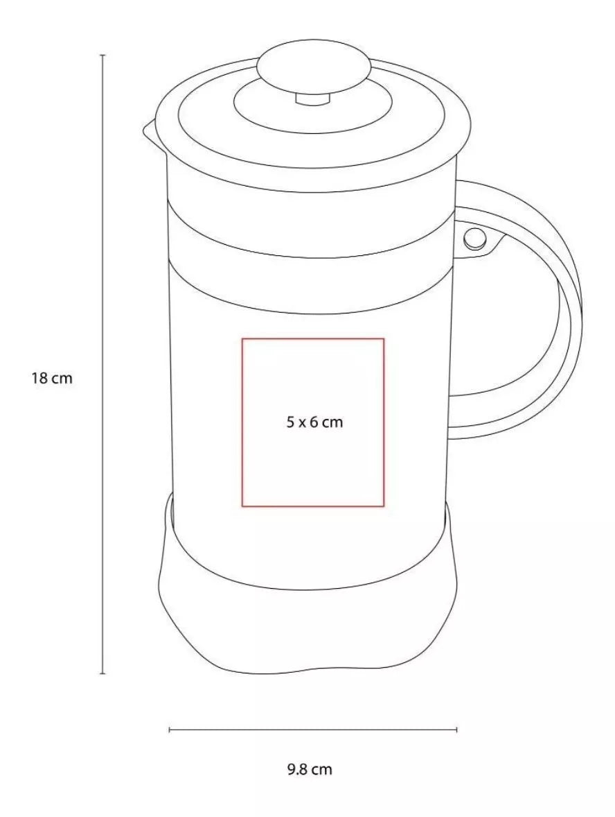Cafetera Prensa Francesa 700ml Plastico Cristal Acero