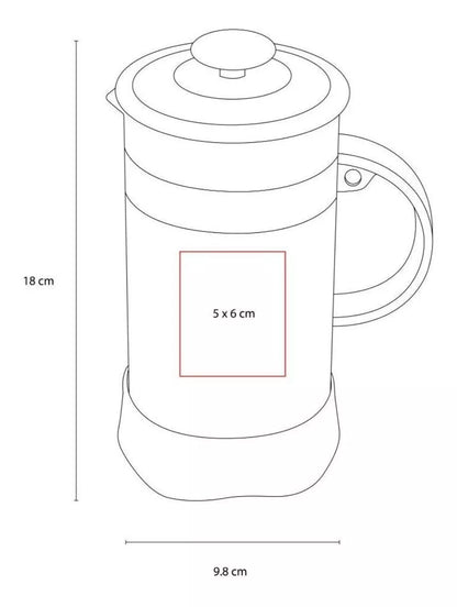 Cafetera Prensa Francesa 700ml Plastico Cristal Acero
