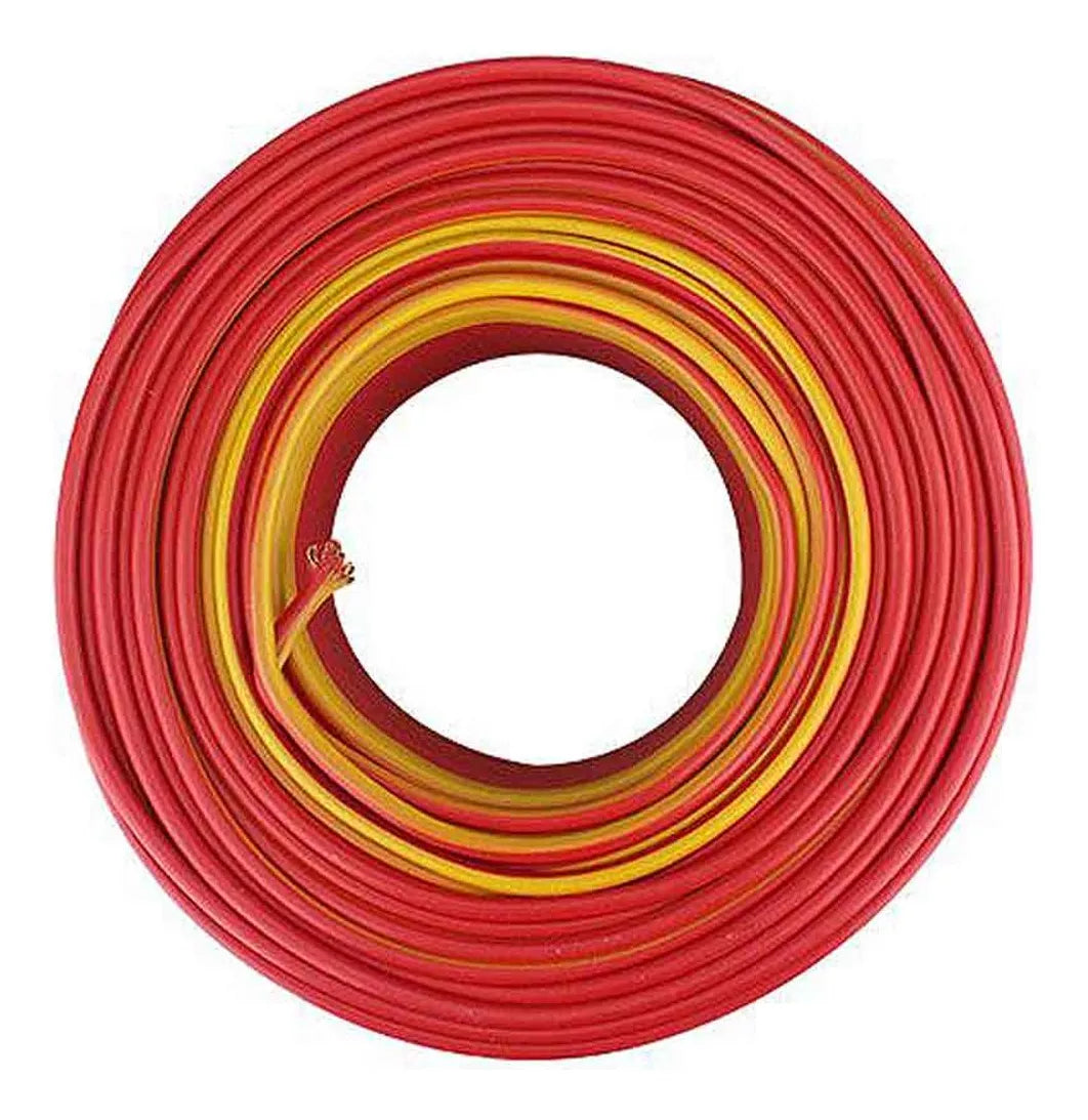 100 Metros Cable Ligero Keer 12 Awg Rojo Antiflama 2500 W