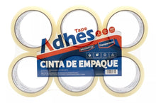 6pz Cinta Embalaje Transparente Adhes 48mm X 50m BOPP