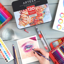 Lápices Acuarelables Dibujo Acuarela Expert Arteza Set 120 Piezas