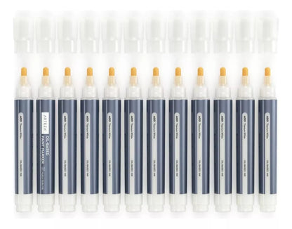 Set 12 Marcador Aceite Permanente Blanco Titanio Arteza