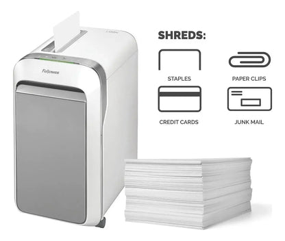 Trituradora Fellowes Lx220 Micro Corte Cesto 30.28 Litros - Fellowes - empaque