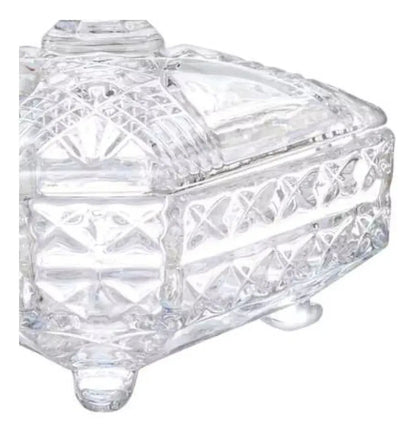 Bombonera Azucarera Dulcero Magestic Vidrio Cristal Labrado - Vittori - accesorios