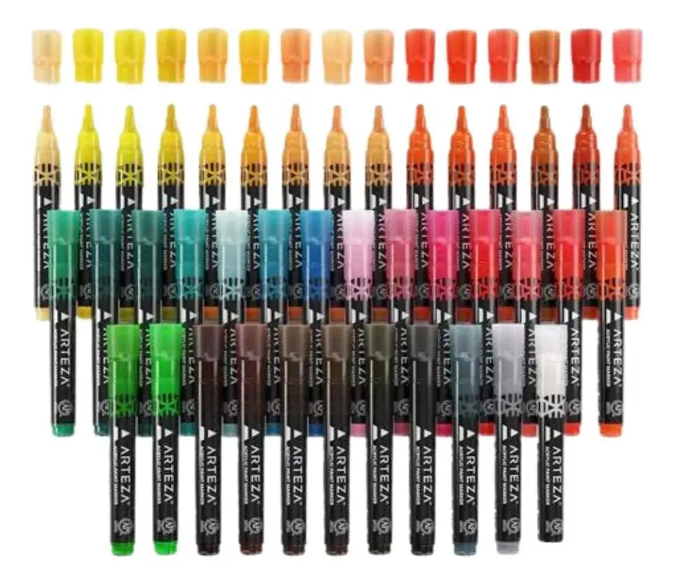 40 Marcadores Pintura Acrilica Arteza Barril Grande - Coveme