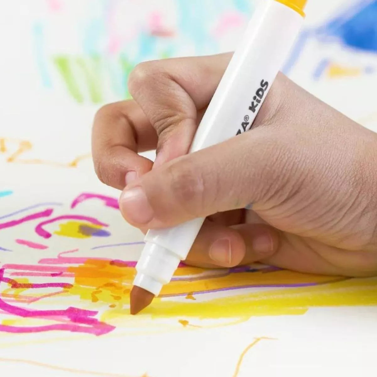 42 Plumones Niños Marcador Dibujo Punta Ancha Lavable Arteza