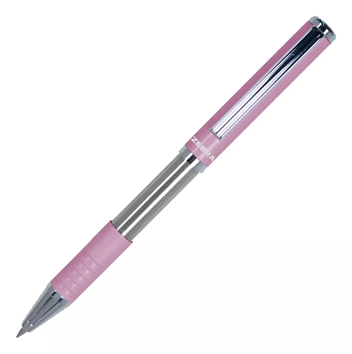 Pluma Slide Pen Zebra Punto Mediano Mini Color Rosa - Marchante MX