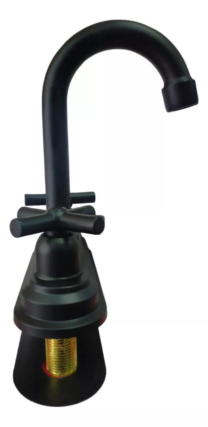 Mezcladora Lavabo Meer Negro Mate Acero Inoxidable