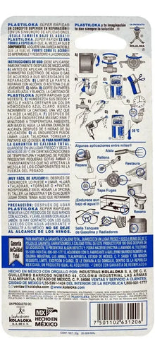 Plastiloka Azul Secado Rapido 20g Kola Loka Pastilina Epoxica - Marchante MX