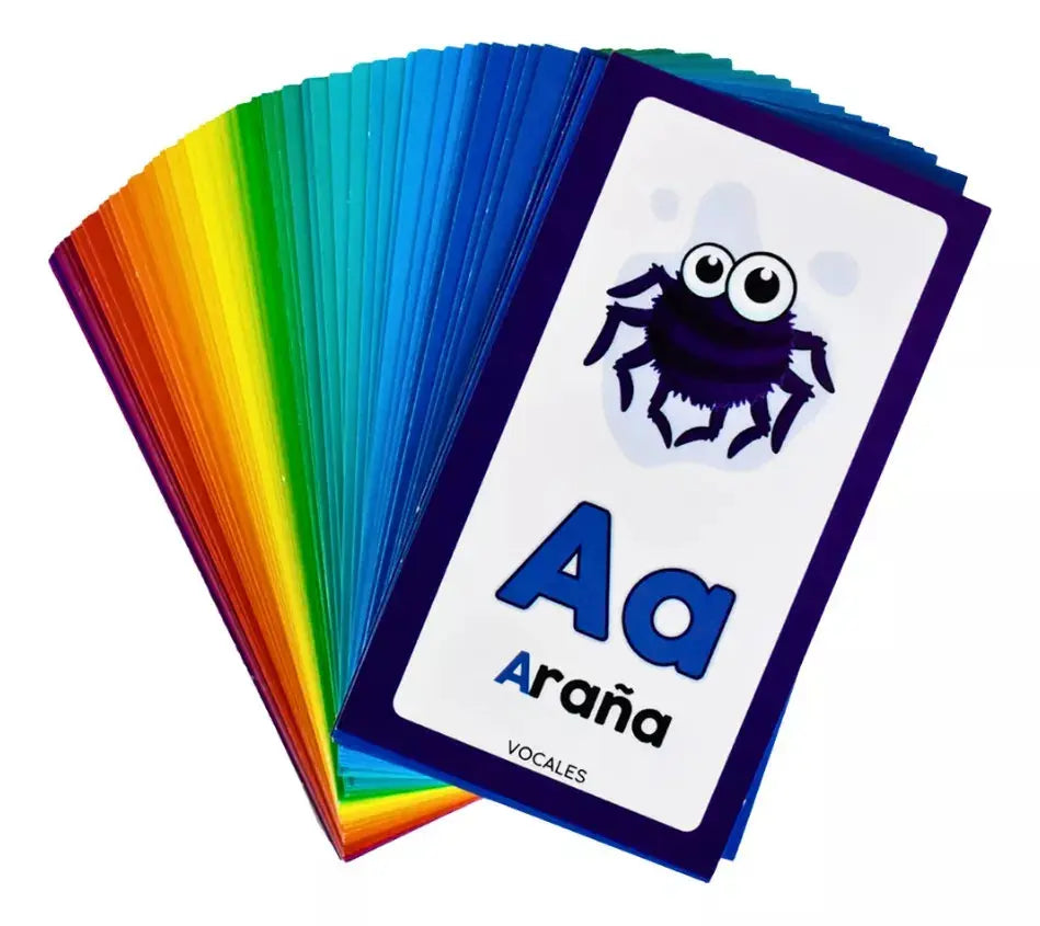 Flash Cards Abecedario Español Dix Escolar Didactico 60 Pz - Dix - detalle